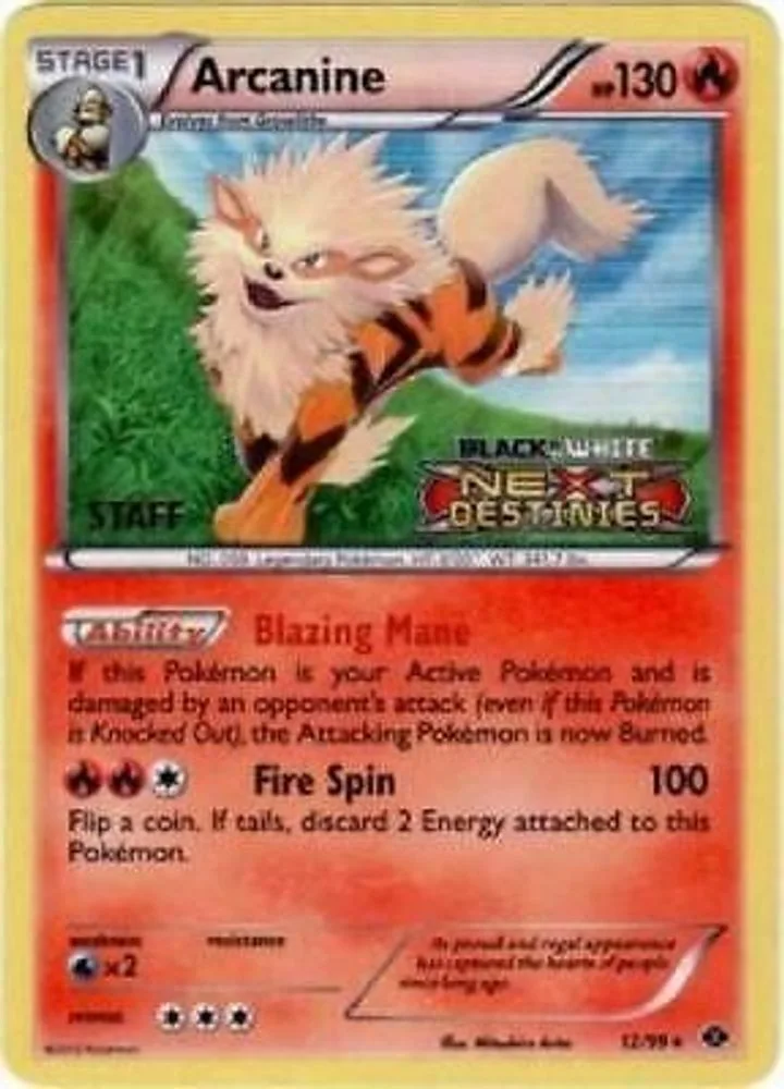 Arcanine (Prerelease · Staff)