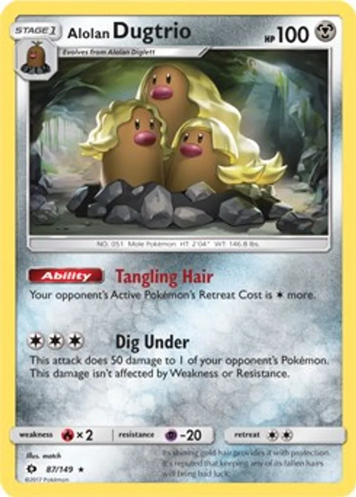 Alolan Dugtrio (Cosmos Holo)