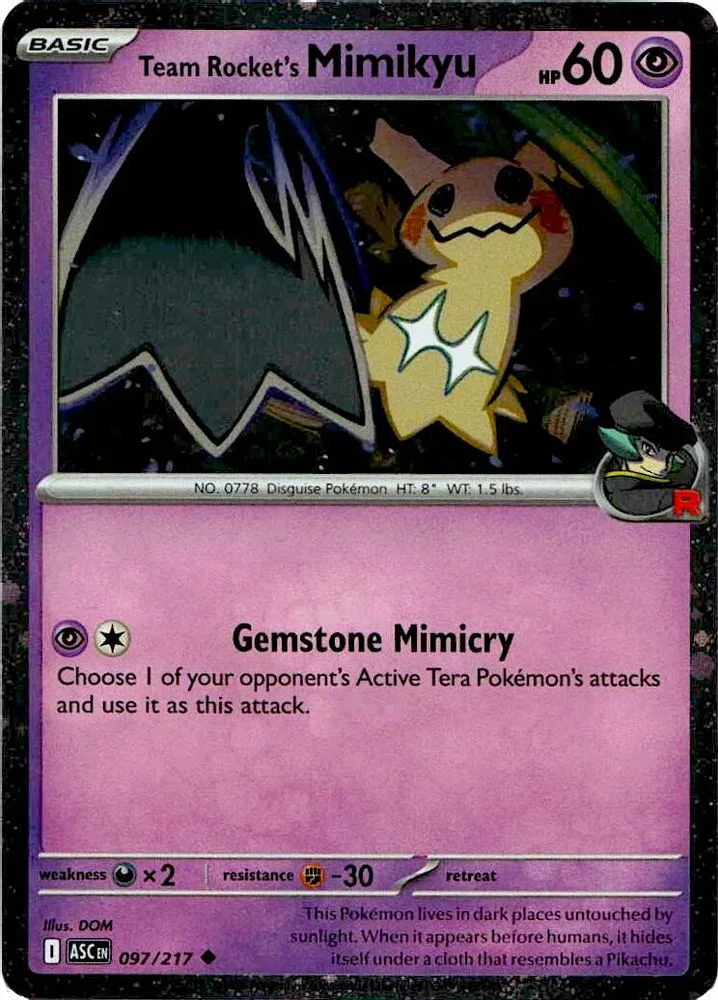 Team Rocket's Mimikyu (Team Rocket's Mimikyu · Cosmos Holo)