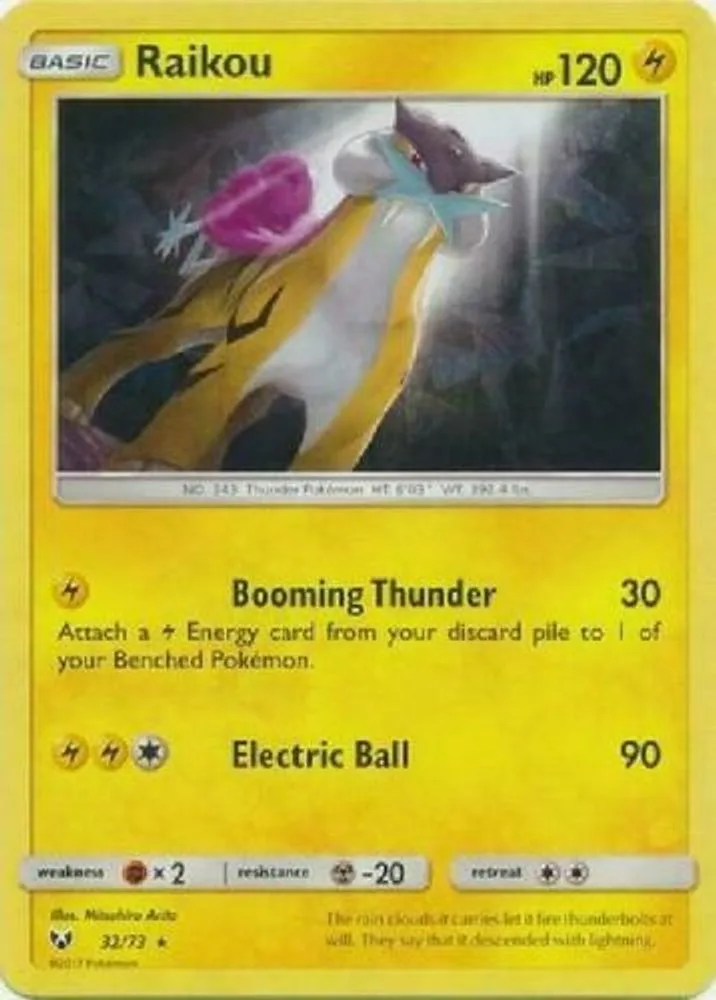 Raikou (Let's Play, Pikachu! · Cracked Ice Holo)