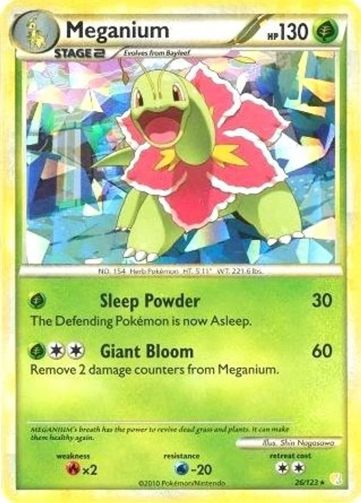Meganium (Meganium · Cracked Ice Holo)