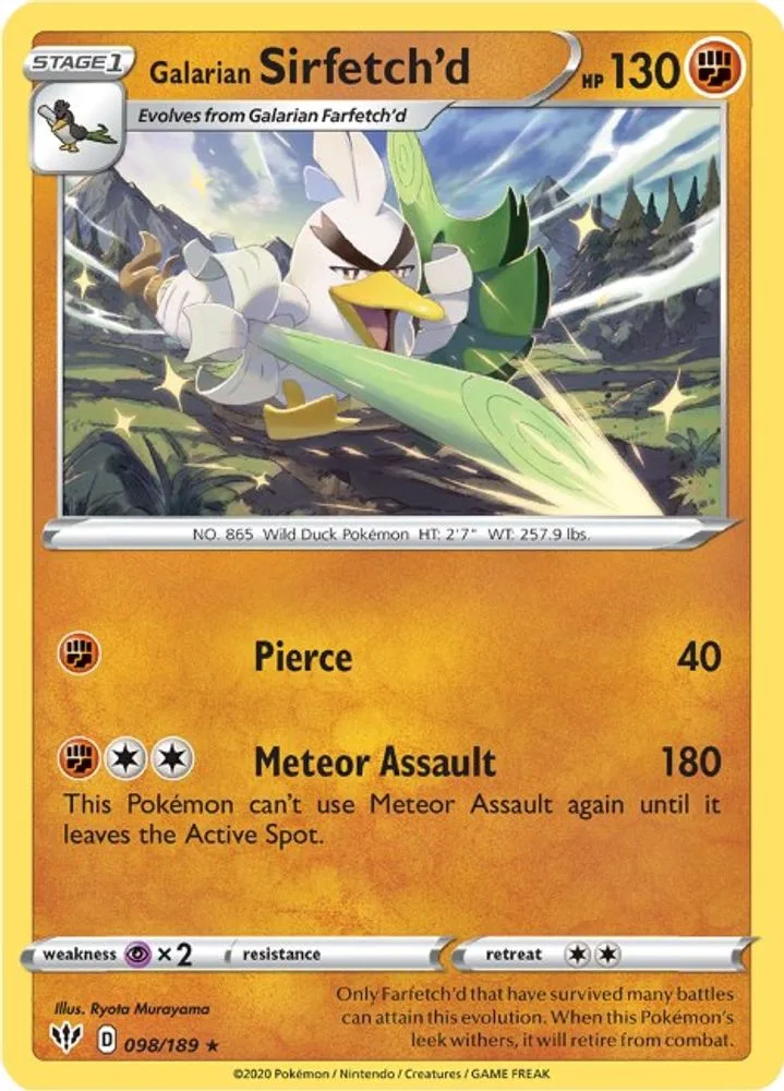 Galarian Sirfetch'd (Galarian Sirfetch'd · Cracked Ice holo)