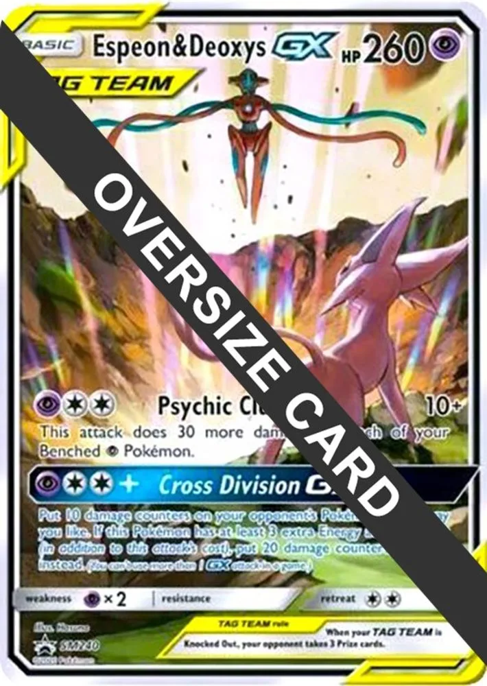 Espeon & Deoxys GX Oversized (SM Black Star Promo)