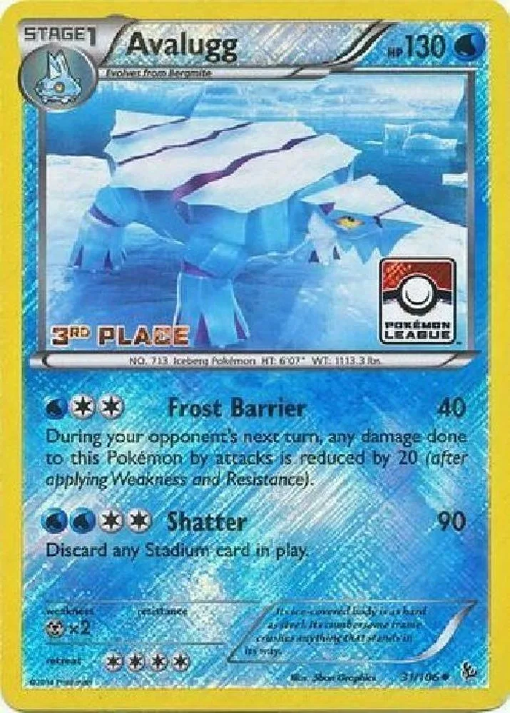Avalugg (Pokemon League · 3rd Place)