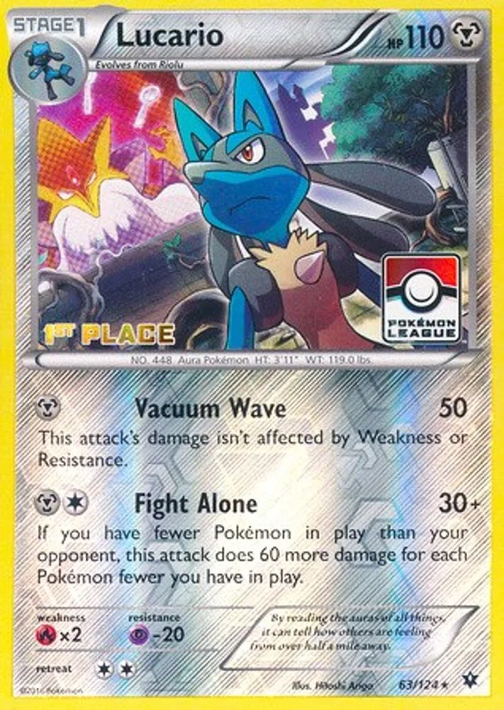 Lucario (Pokemon League · 1st Place)