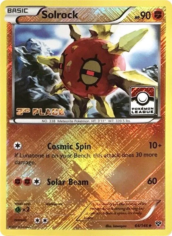 Solrock (Pokemon League · 3rd Place)