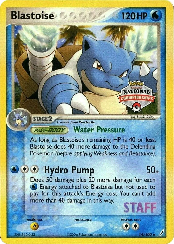 Blastoise (National Championships · Staff)
