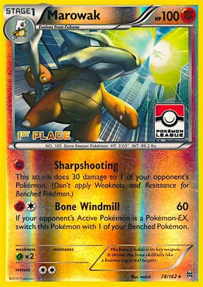 Marowak (Pokemon League · 1st Place)
