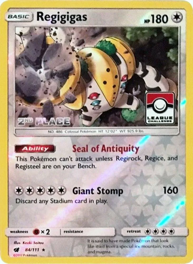 Regigigas (League Challenge · 2nd Place)