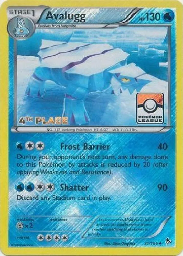Avalugg (Pokemon League · 4th Place)
