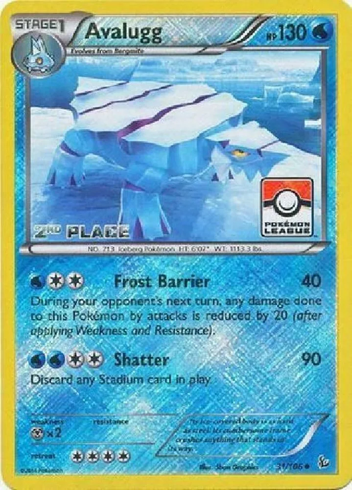 Avalugg (Pokemon League · 2nd Place)