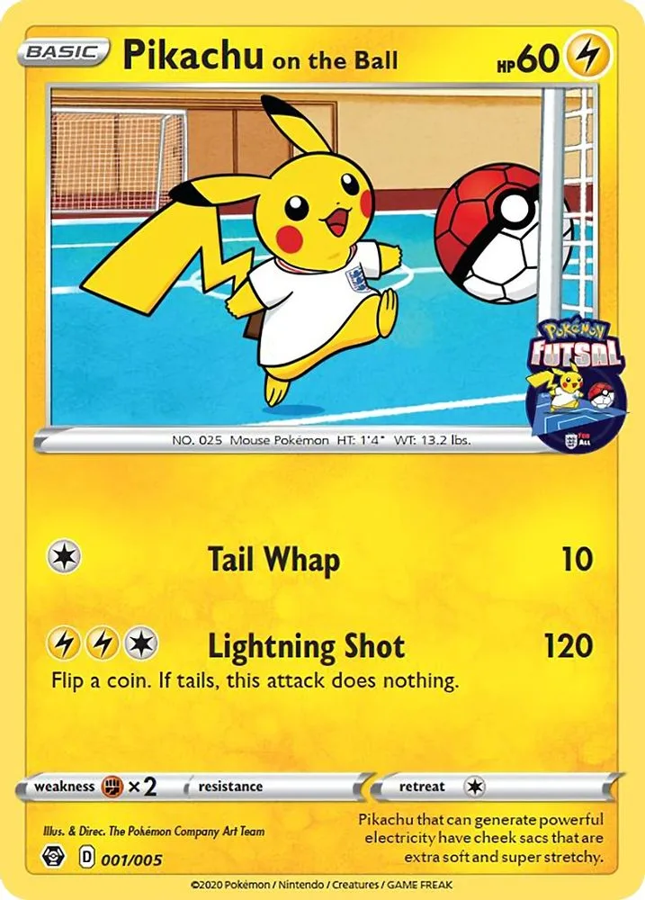 Pikachu on the Ball (Pokemon Futsal)