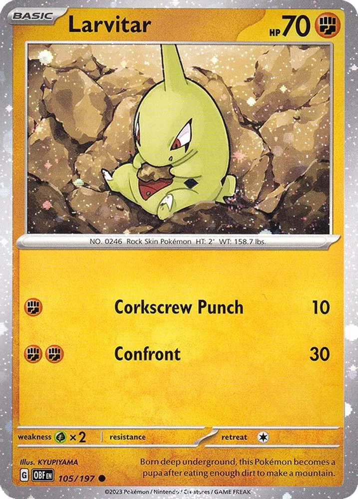 Larvitar (Larvitar · Cosmos Holo)