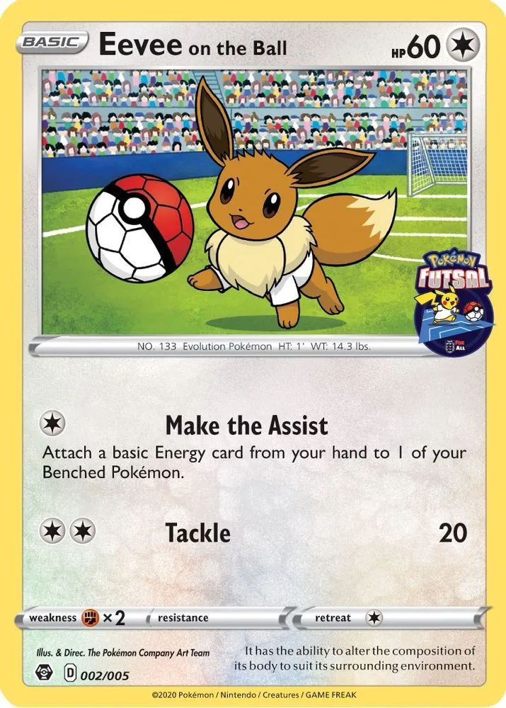 Eevee on the Ball (Pokemon Futsal)