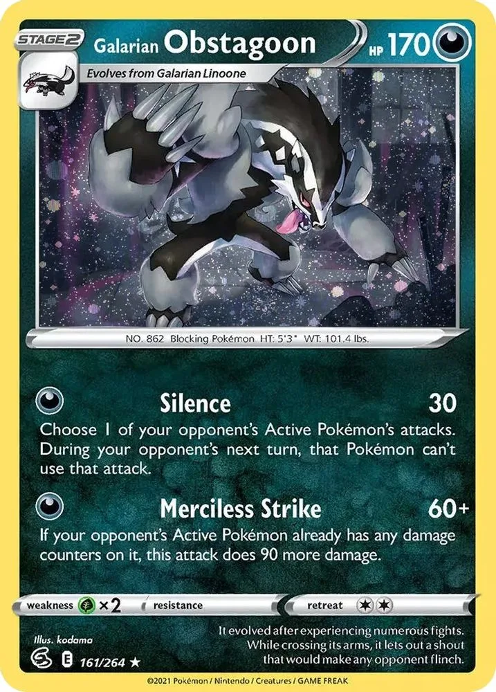 Galarian Obstagoon (Galarian Obstagoon · Cosmos Holo)