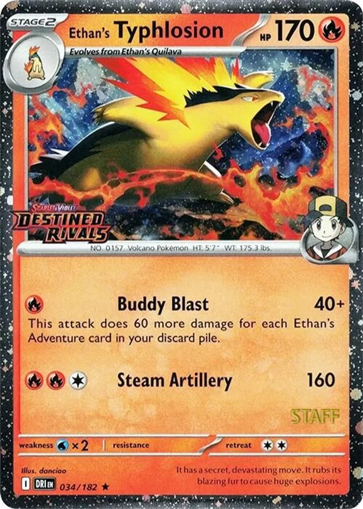 Ethan's Typhlosion (Prerelease · Staff)