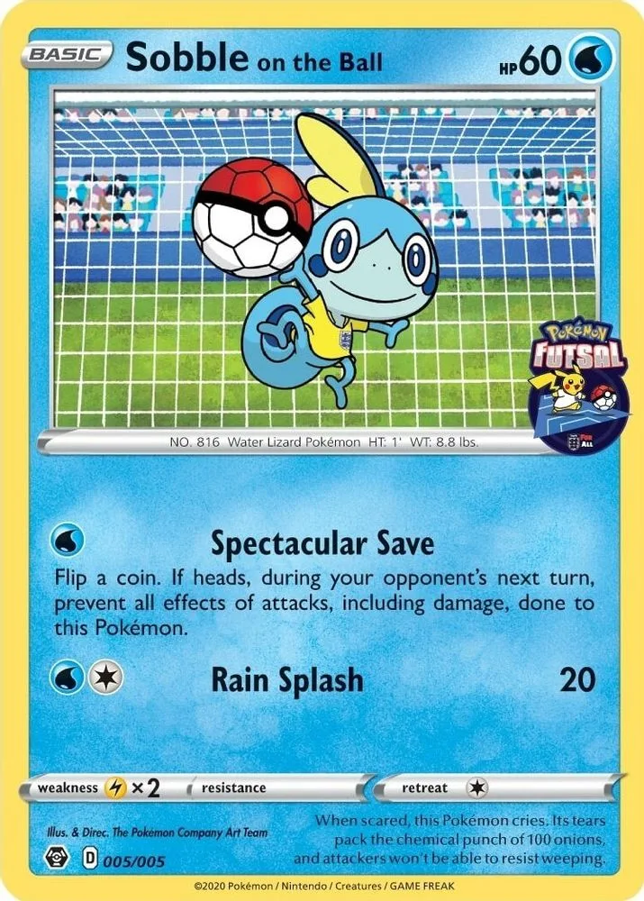 Sobble on the Ball (Pokemon Futsal)
