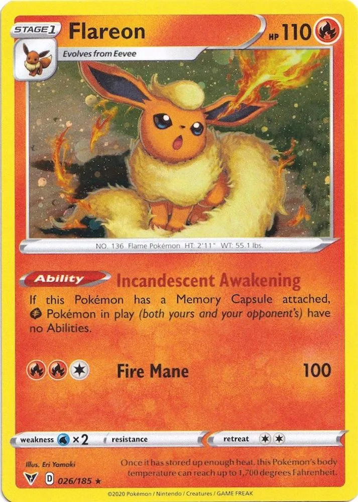 Flareon (Flareon · Cosmos Holo)