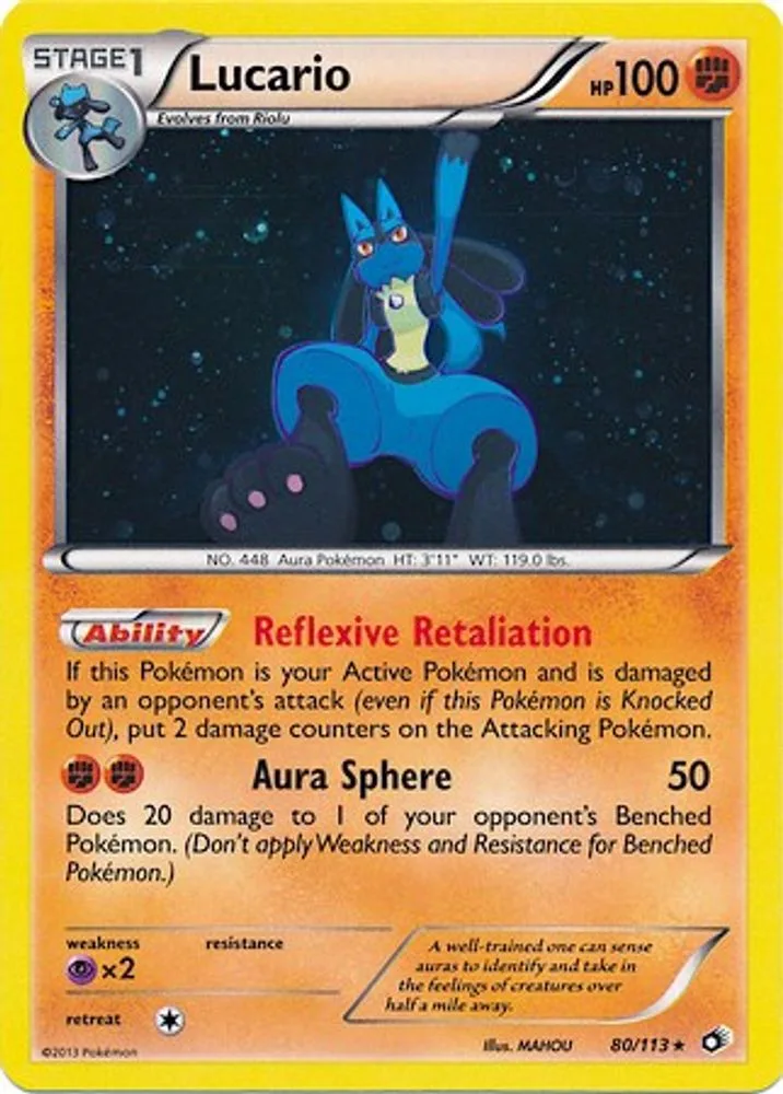 Lucario (Lucario · Cosmos Holo)