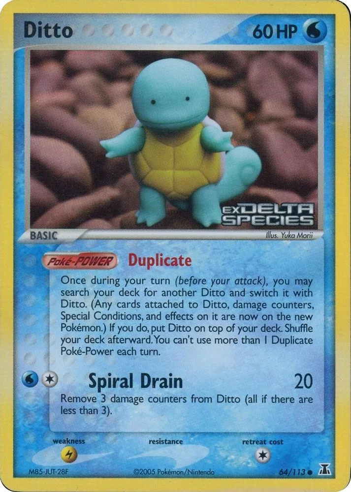 Ditto (Squirtle · Delta Species Stamped)