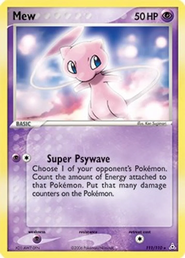 Mew (Non-Holo DVD Promo)