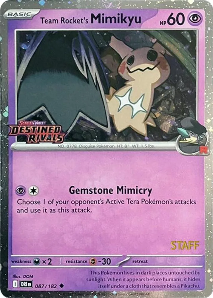 Team Rocket's Mimikyu (Prerelease · Staff)