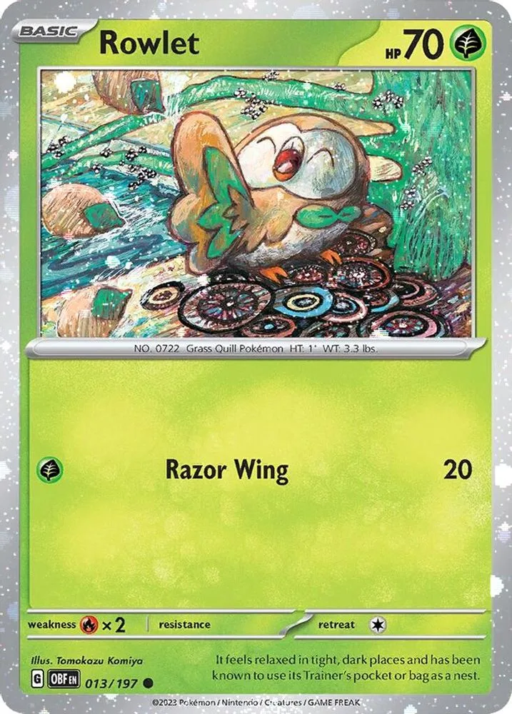 Rowlet (Rowlet · Cosmos Holo)