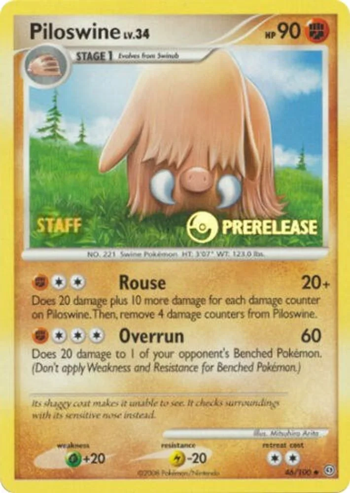 Piloswine (Prerelease · Staff)