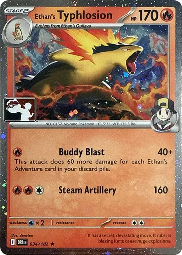 Ethan's Typhlosion (Cosmos Holo)