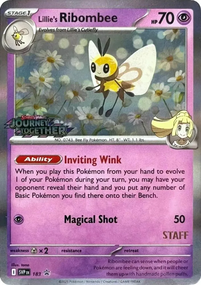 Lillie's Ribombee (Prerelease · Staff)