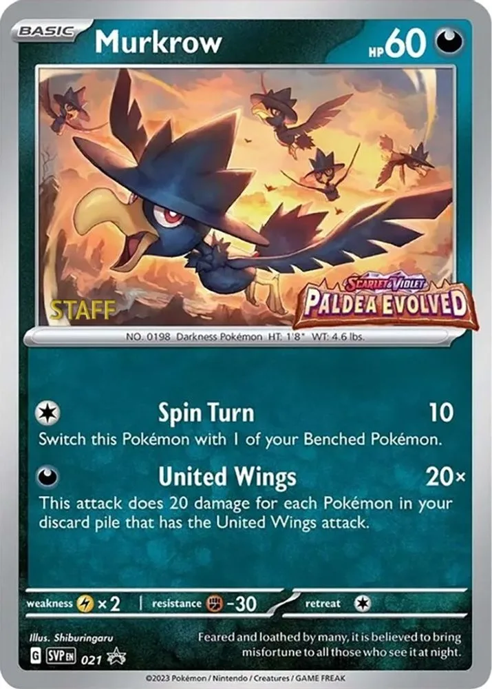 Murkrow (Prerelease · Staff)
