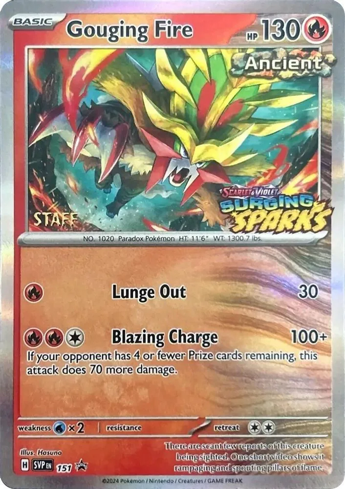 Gouging Fire (Staff)