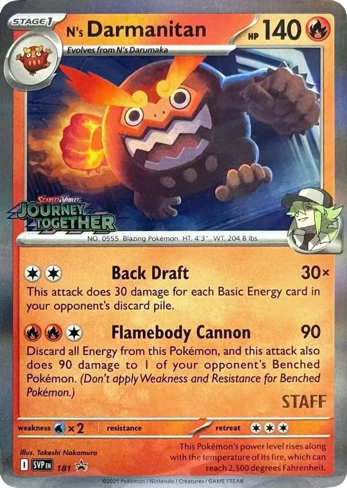 N's Darmanitan (Prerelease · Staff)