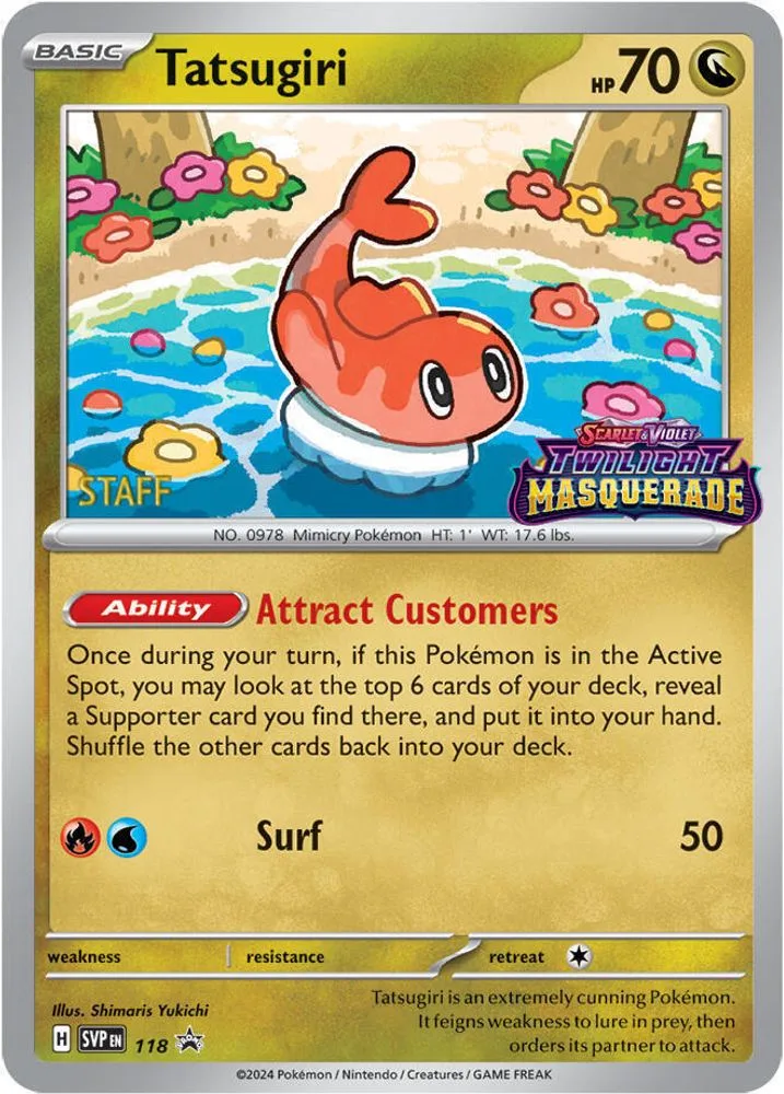 Tatsugiri (Prerelease · Staff)