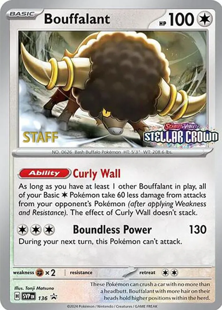 Bouffalant (Prerelease · Staff)