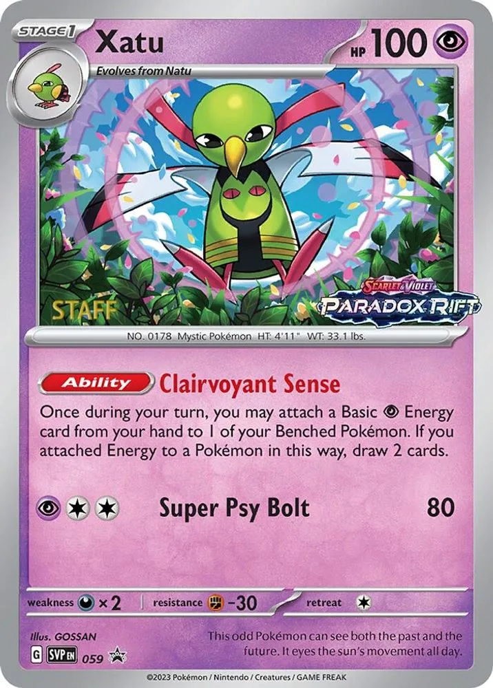 Xatu (Prerelease · Staff)