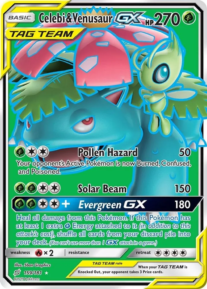 Celebi & Venusaur GX (Full Art)