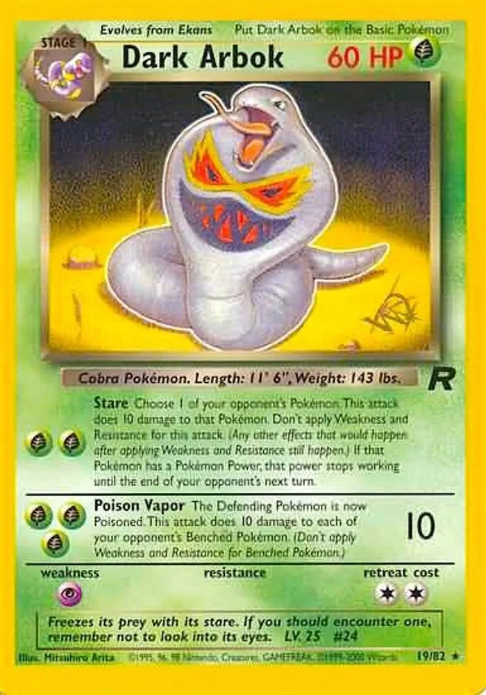 Dark Arbok (W Stamped)