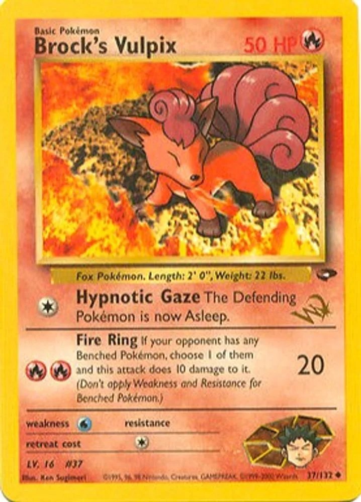 Brock's Vulpix (W Stamped)