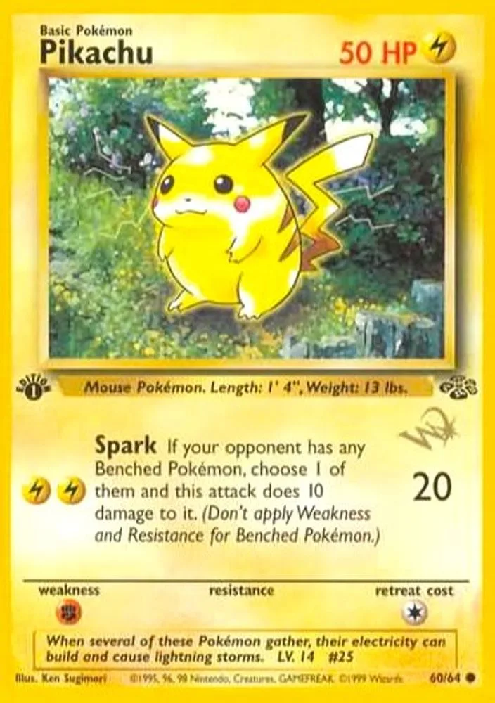 Pikachu (W Stamped)