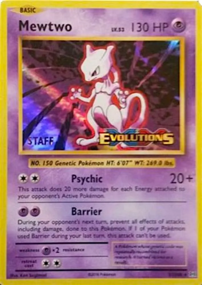 Mewtwo (Prerelease · Staff)