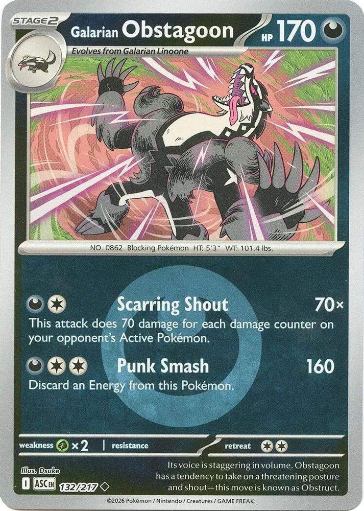 Galarian Obstagoon (Energy Symbol Pattern)