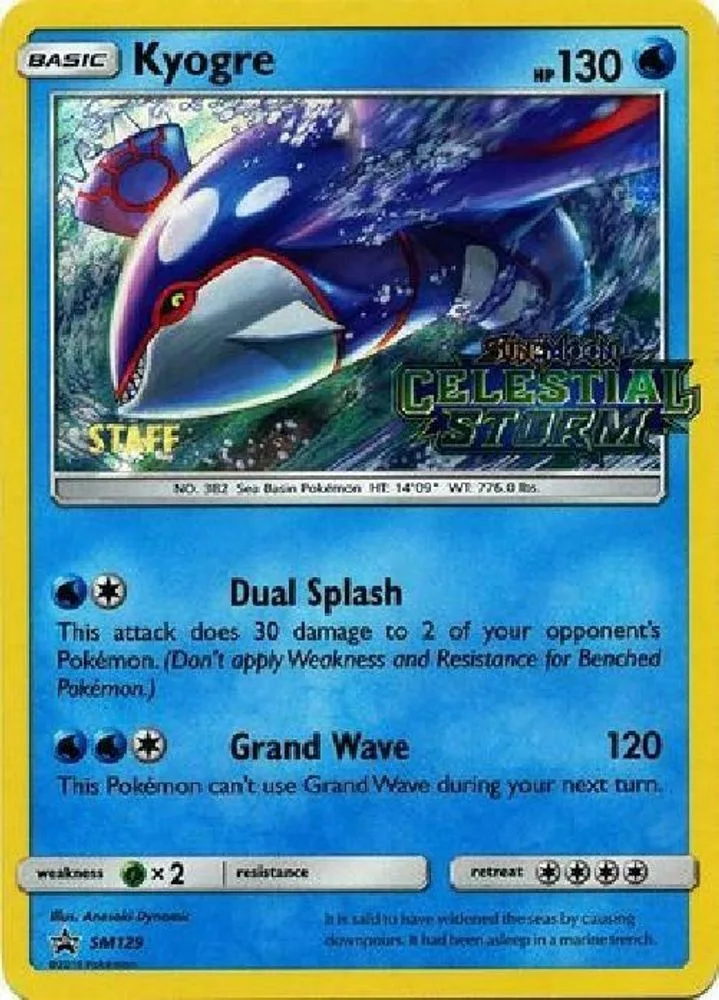 Kyogre (Prerelease · Staff)