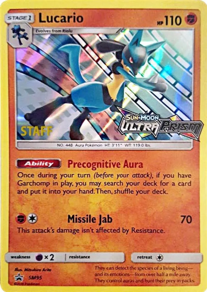 Lucario (Prerelease · Staff)