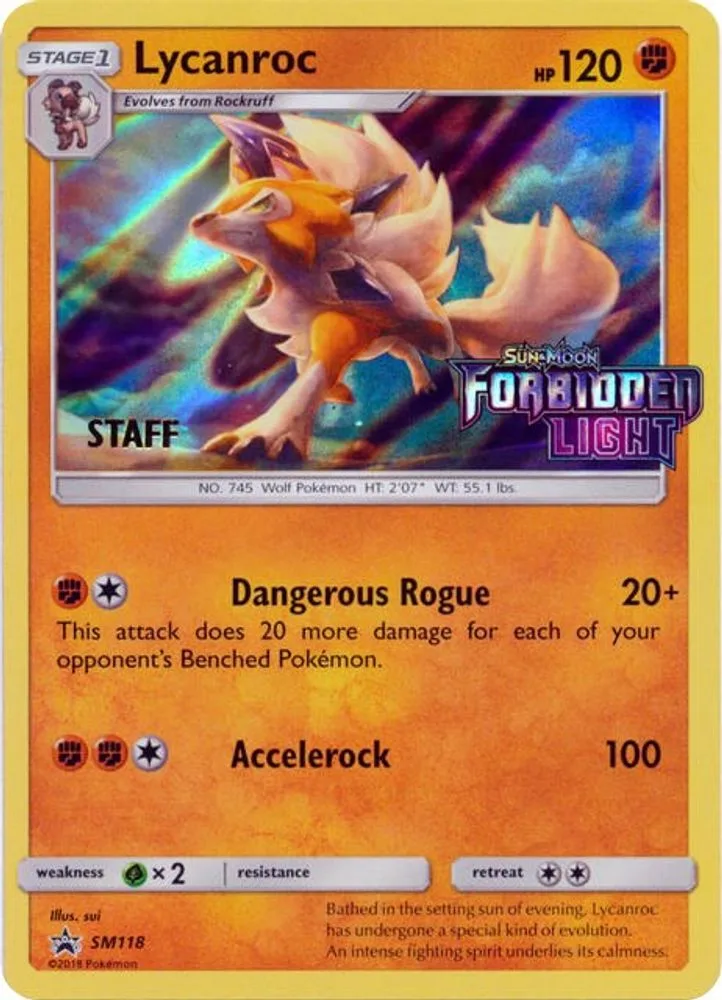 Lycanroc (Prerelease · Staff)