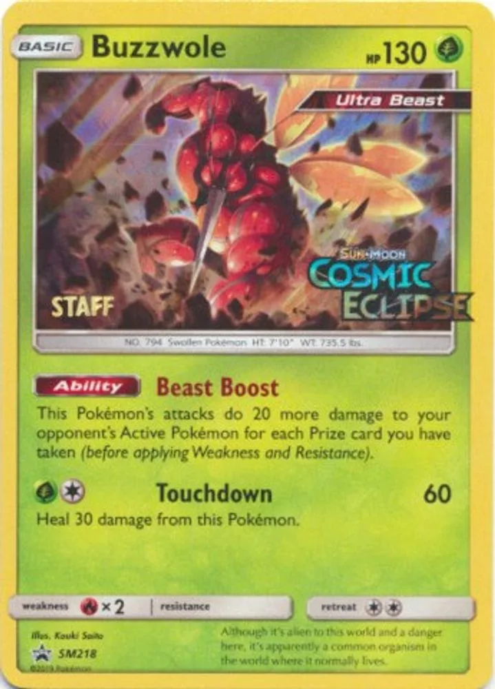 Buzzwole (Prerelease · Staff)