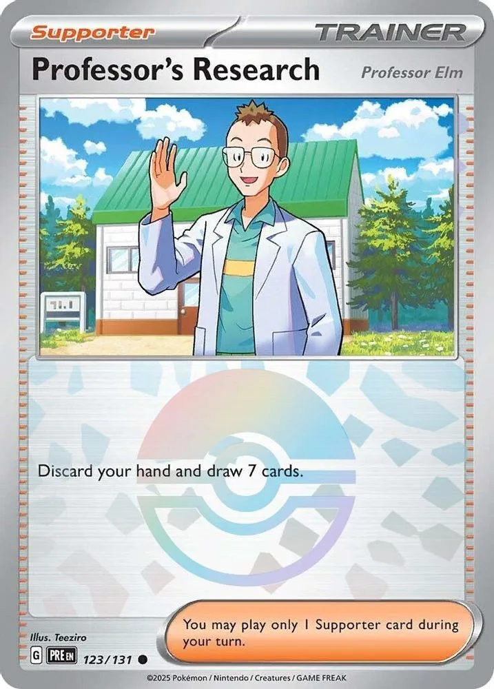 Professor's Research (Professor Elm · Poke Ball Pattern)