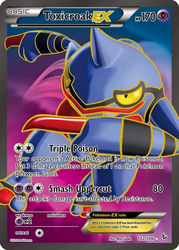 Toxicroak EX (102 Full Art)