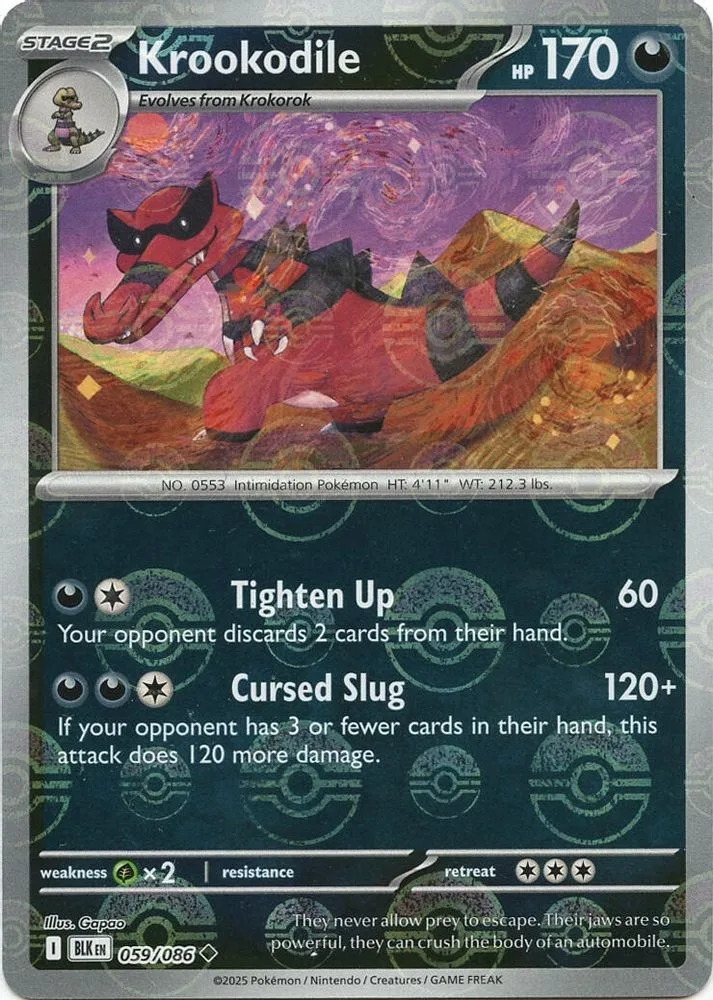 Krookodile (Poke Ball Pattern)