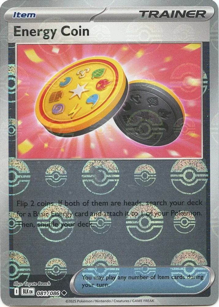 Energy Coin (Poke Ball Pattern)